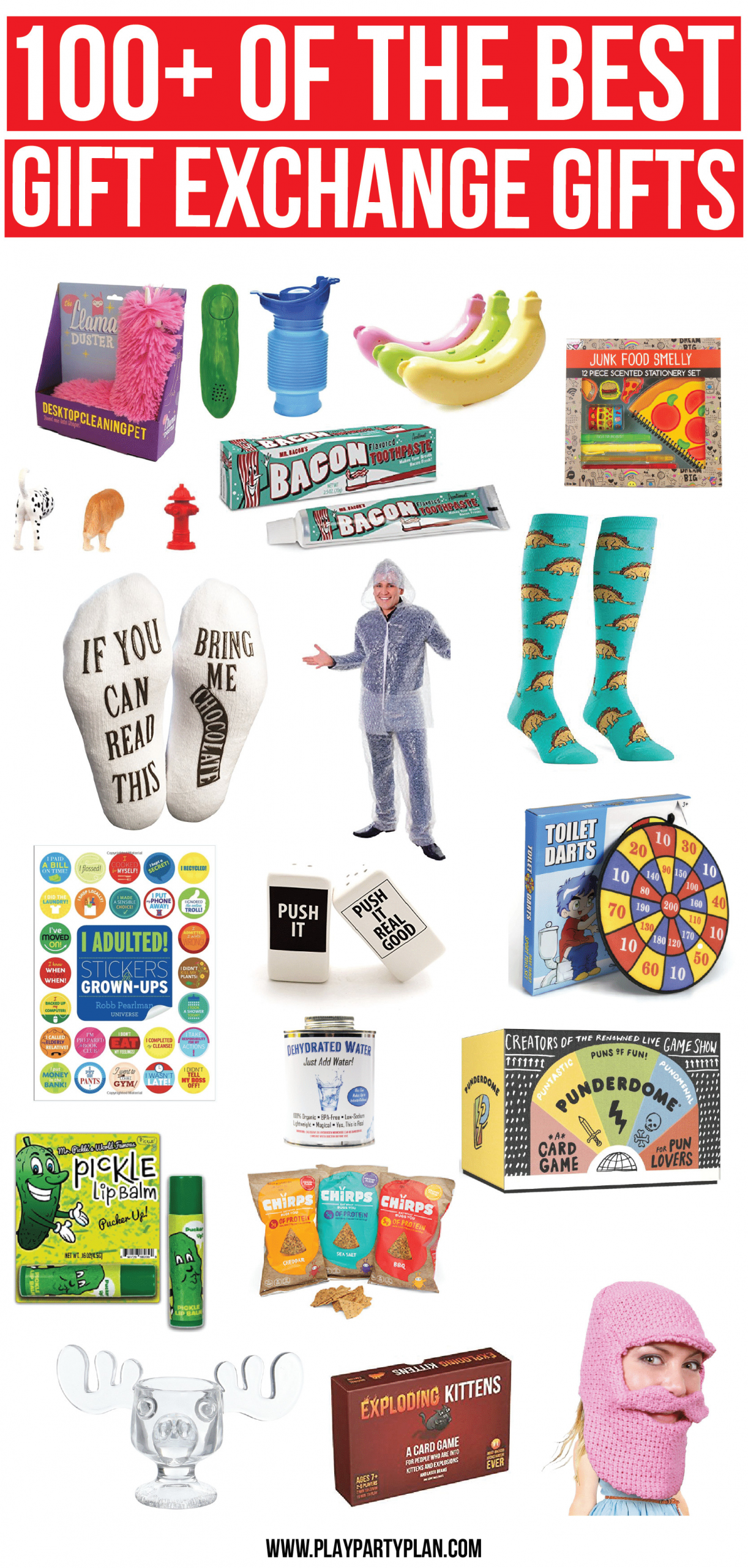 Holiday Party Gift Exchange Ideas
 100 of the Best White Elephant Gifts & Other Gift Ideas