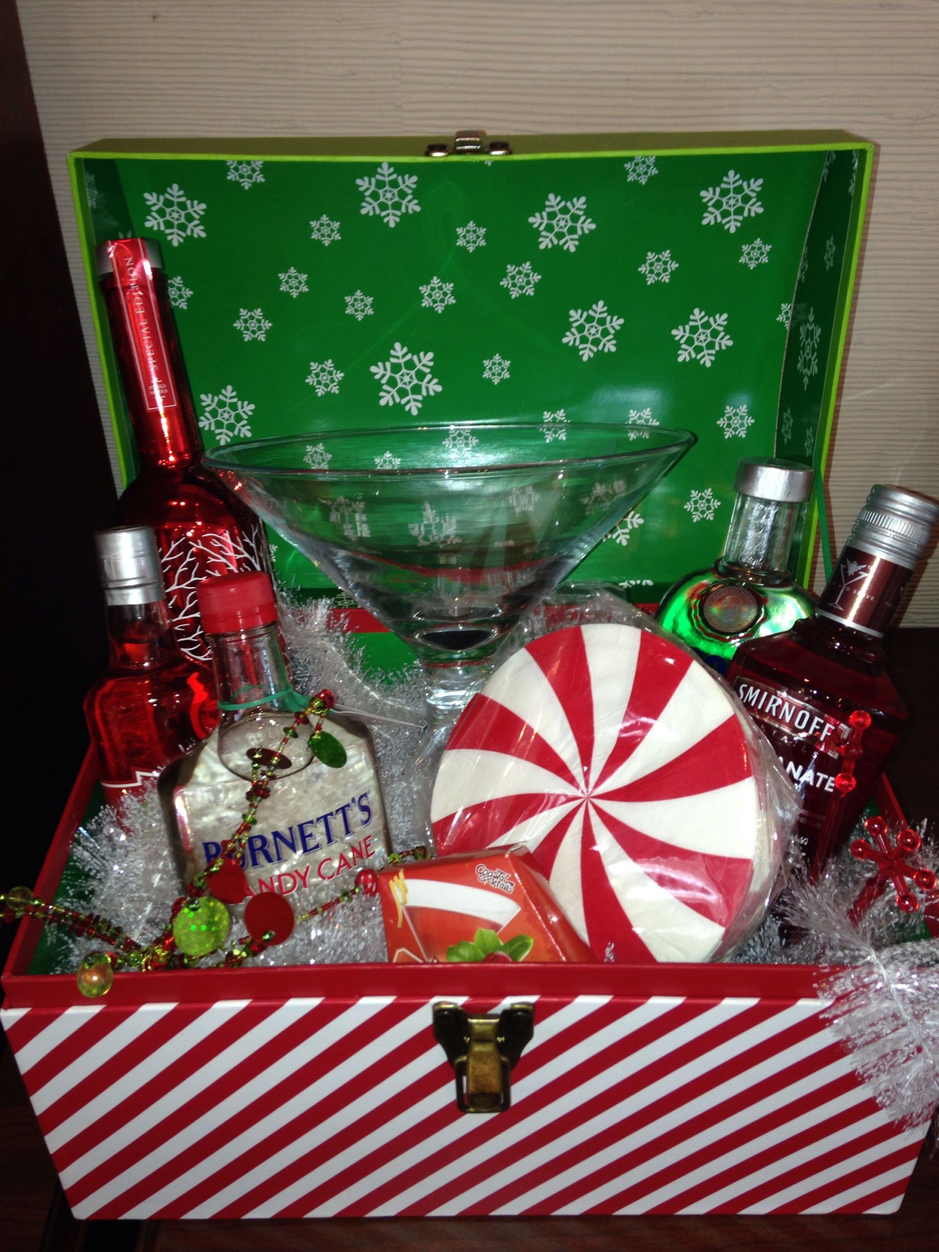 Holiday Party Raffle Ideas
 Martini t basket Gift Baskets Pinterest