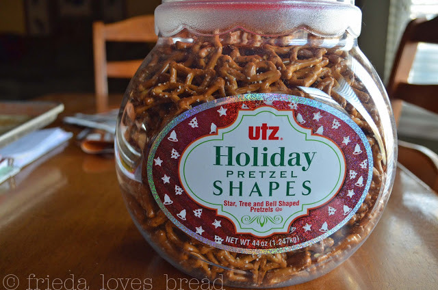 Holiday Shaped Pretzels
 Frieda Loves Bread Peppermint White Chocolate Pretzels