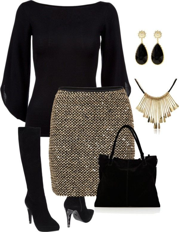 Holiday Work Party Outfit Ideas
 "work" by daiscat on Polyvore Supercool rokje ketting