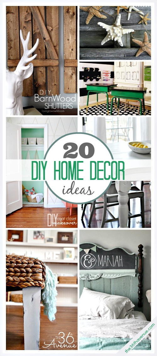 Home Decor DIY
 20 DIY Home Decor Ideas