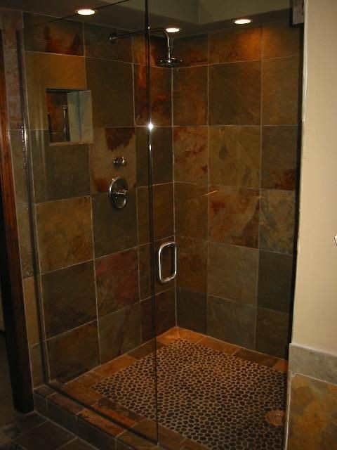 Home Depot Bathroom Shower Tile
 slate shower eas to go with cheap tile I just found at