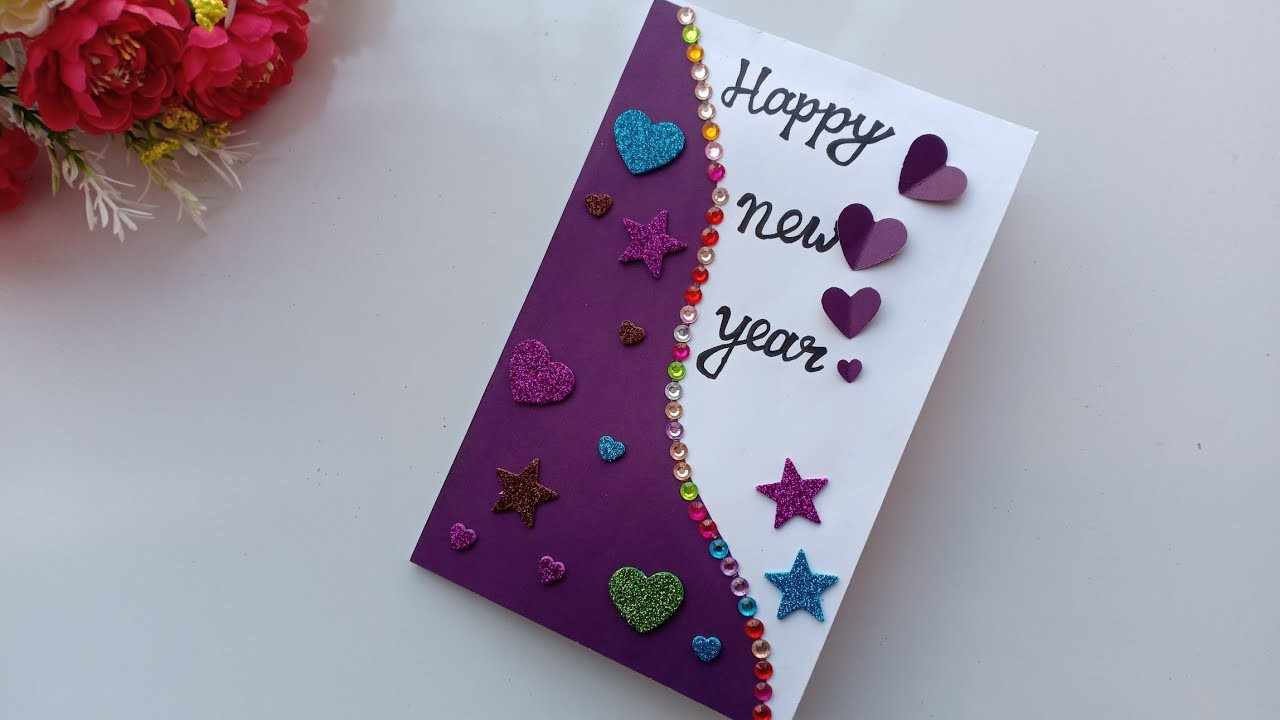 Home Made Birthday Cards
 Beautiful Handmade Happy New Year 2019 Card Idea DIY