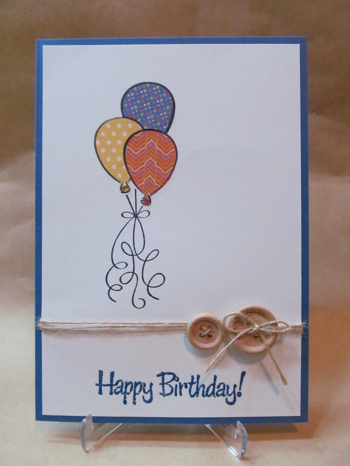Home Made Birthday Cards
 Savvy Handmade Cards Balloons Birthday Card