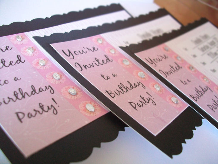 Homemade Birthday Invitations
 Tearful Touch DIY Birthday Invitations Fit for a Tween