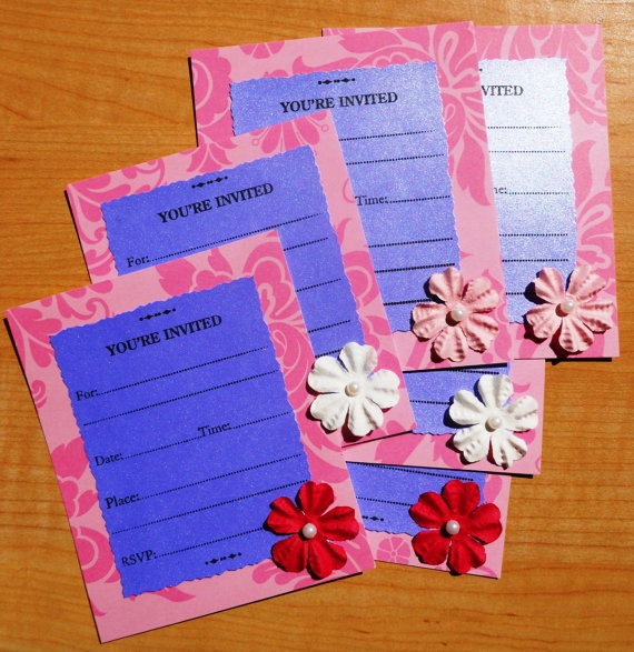 Homemade Birthday Invitations
 1000 images about Handmade invitations on Pinterest