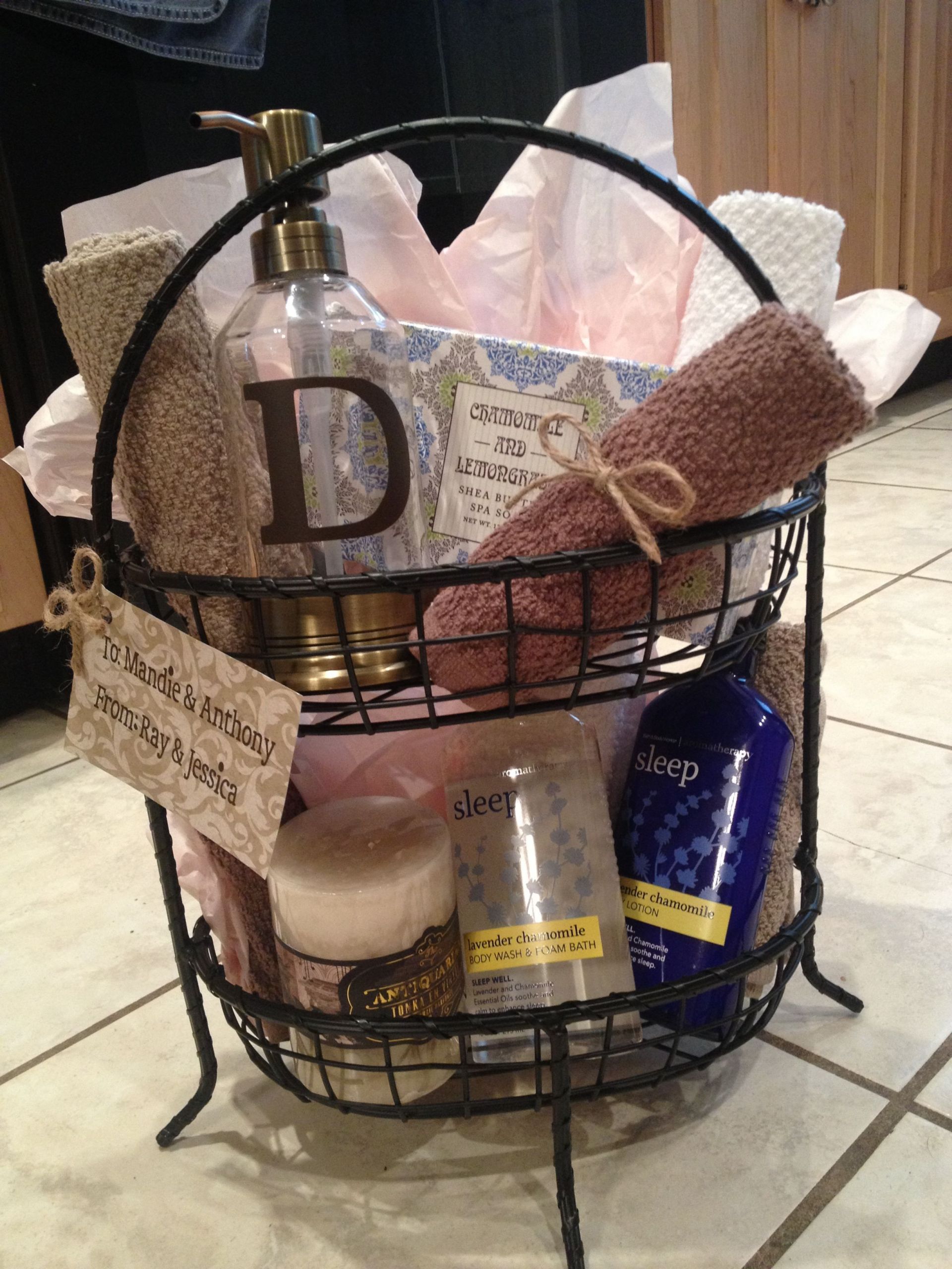Homemade Gift Basket Ideas For Women
 DIY t basket I made this for a wedding shower t