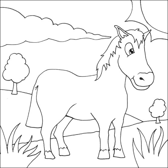 Horse Coloring Pages For Kids
 Coloring Pages for Kids Horse Coloring Pages