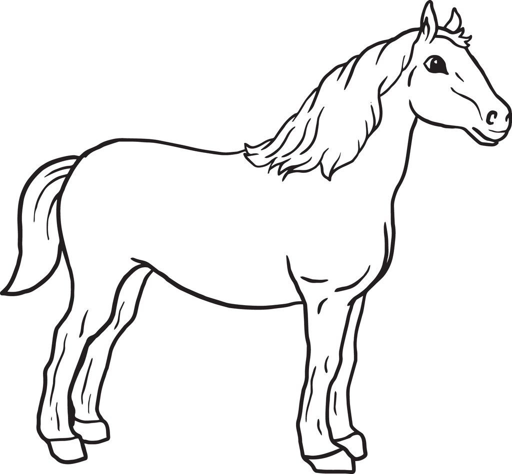 Horse Coloring Pages For Kids
 FREE Printable Horse Coloring Page for Kids – SupplyMe