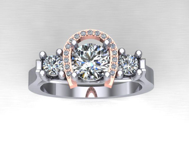 Horseshoe Wedding Rings
 Horseshoe engagement ring Our Custom Pieces