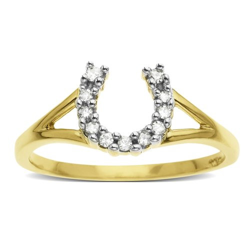 Horseshoe Wedding Rings
 Diamond Horseshoe Ring FindGift