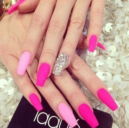 Hot Pink Glitter Nails
 Get soft hands in one minute