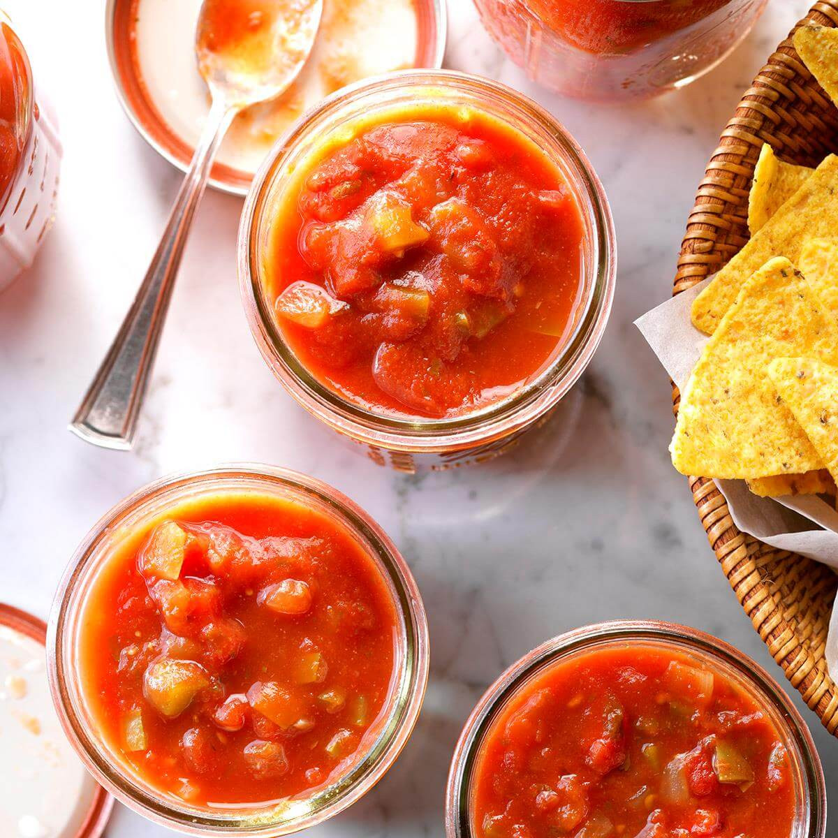 Hot Salsa Recipe For Canning
 Spicy Chunky Salsa Recipe