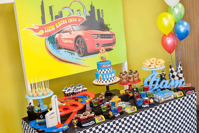 Hot Wheels Birthday Party Decorations
 Kara s Party Ideas Hot Wheels Car Birthday Party