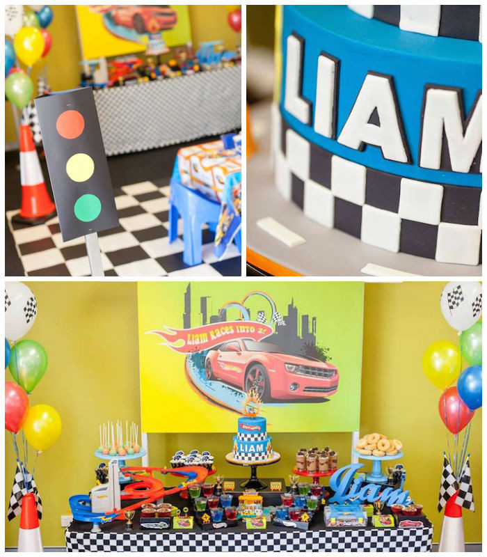 Hot Wheels Birthday Party Decorations
 Kara s Party Ideas Hot Wheels Car Birthday Party via