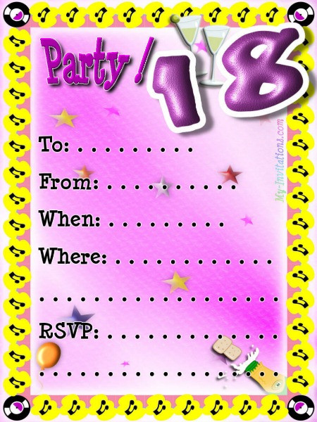 How To Create A Birthday Invitation
 18th birthday invitation maker and how to make your own