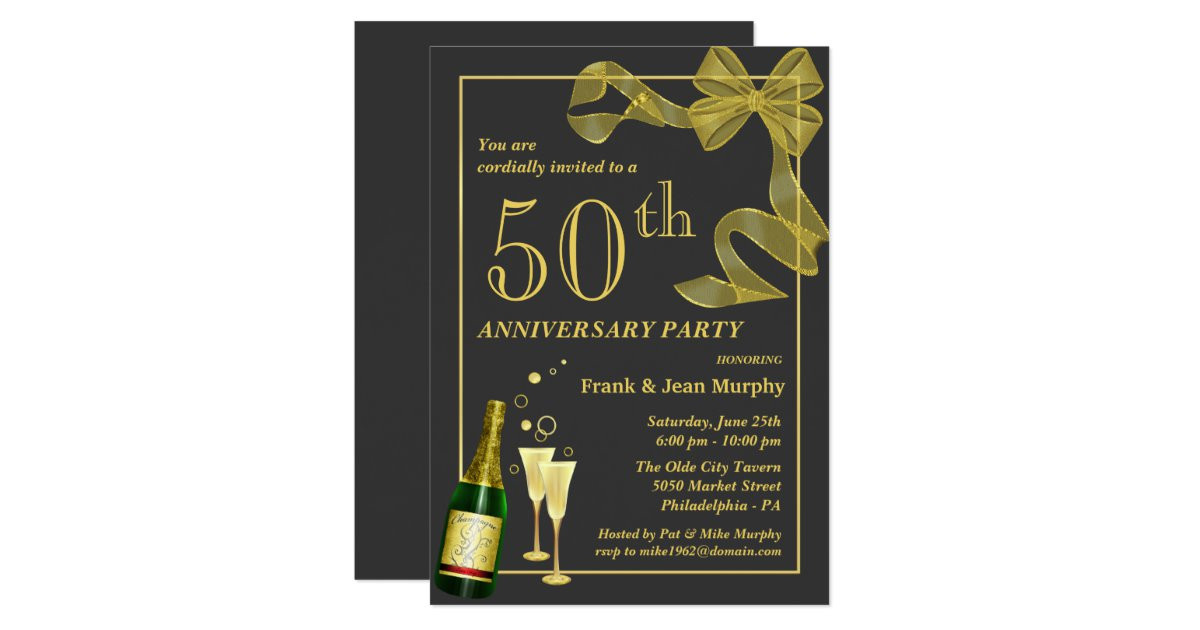How To Create A Birthday Invitation
 Create your own 50th ANNIVERSARY Party Invitations