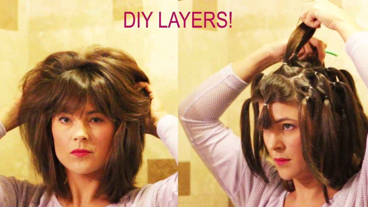 How To Cut Your Hair Short
 How to cut your own layers DIY 90 Degree Haircut Method
