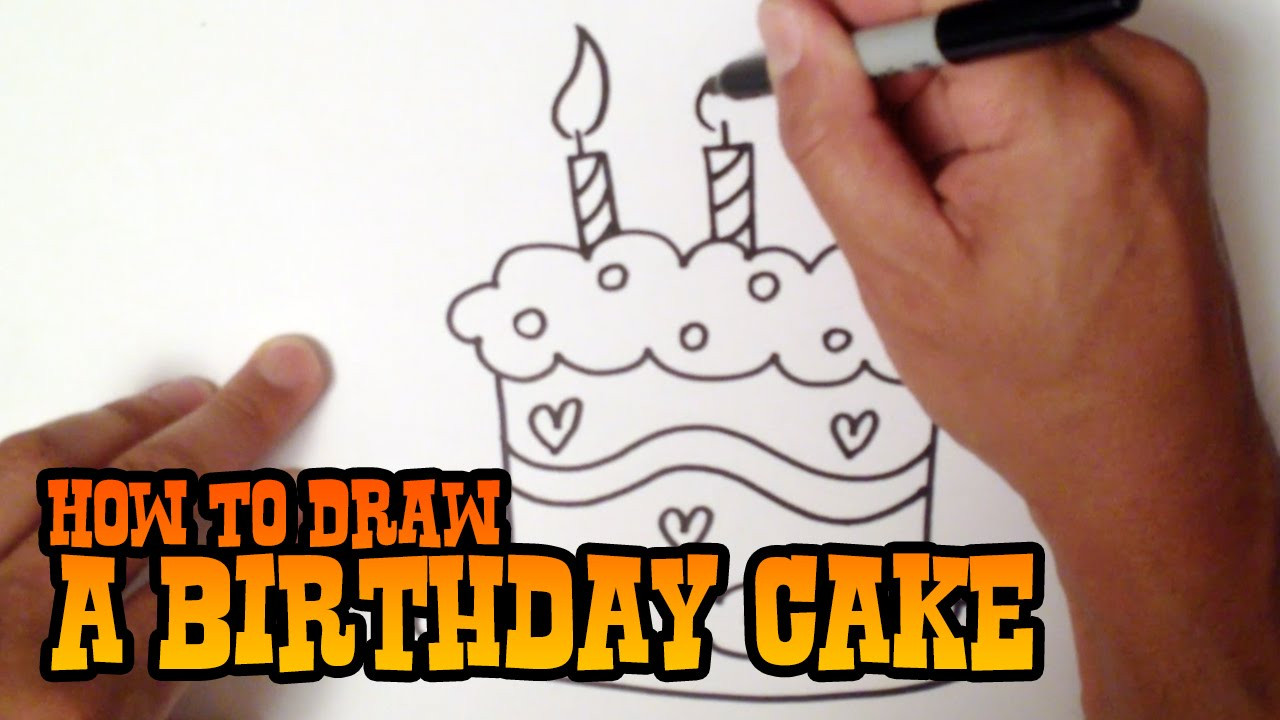 How To Draw A Birthday Cake
 How to Draw a Birthday Cake Step by Step Video