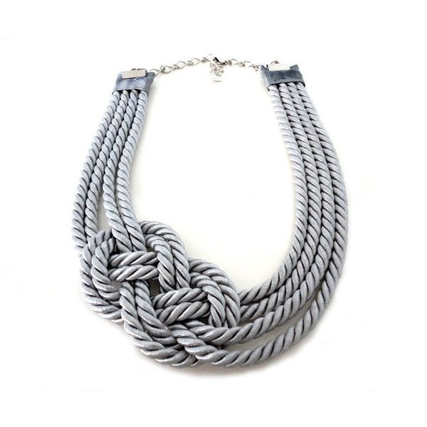 How To Get Knots Out Of Necklaces
 Grey Nautical Sailor s Knot Infinity Rope Necklace I d