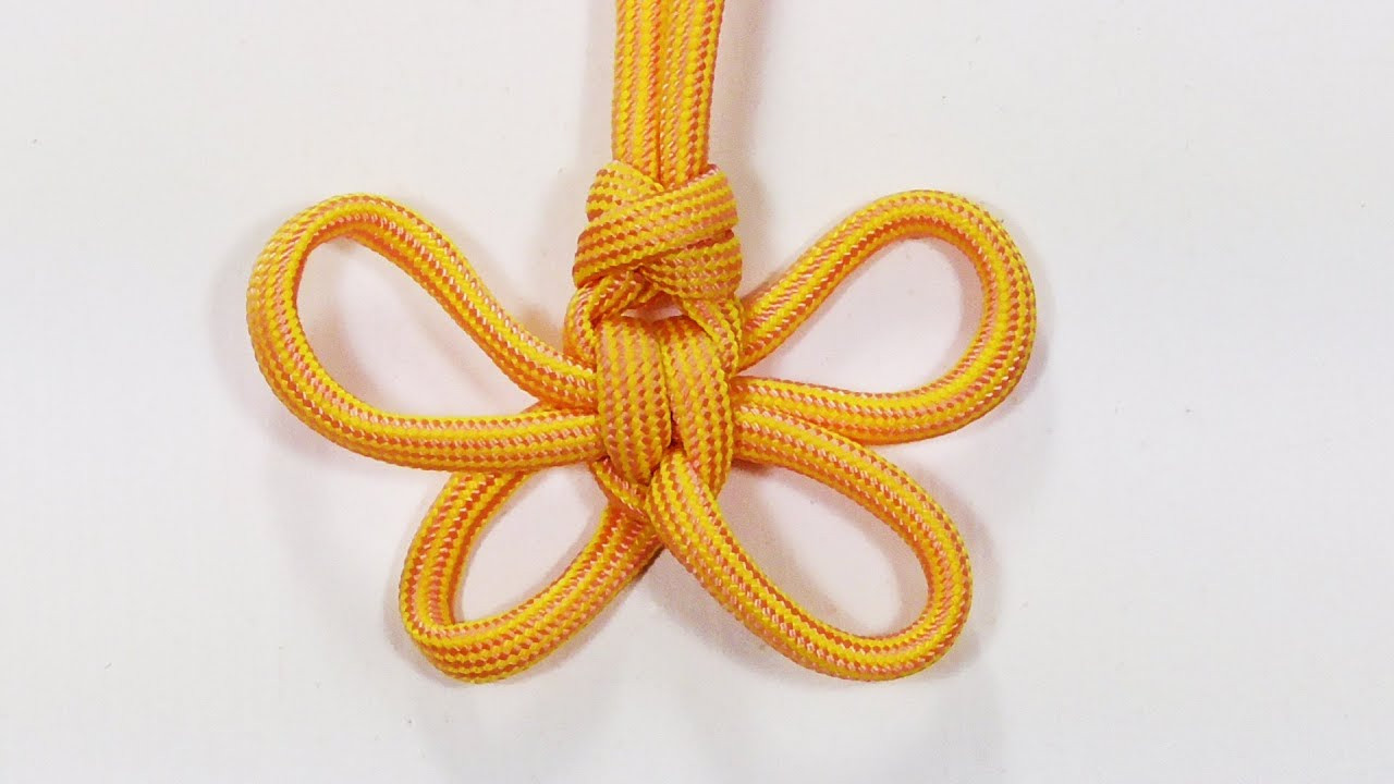 How To Get Knots Out Of Necklaces
 Paracord Tutorial Butterfly Knot Parachute Cord Pendant