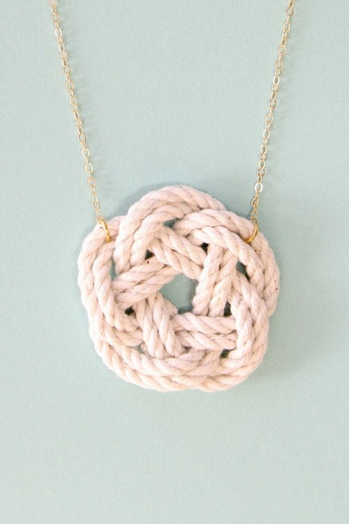 How To Get Knots Out Of Necklaces
 knotted nautical neck peice easy & dumb but apparently