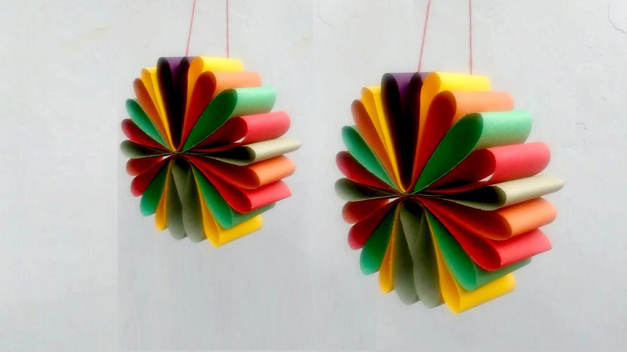 How To Make Birthday Decorations
 DIY Hanging paper decoration for festivals & parties