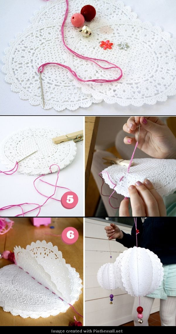 How To Make Birthday Decorations
 25 Beautiful DIY Fabric and Paper Doily Crafts 2017