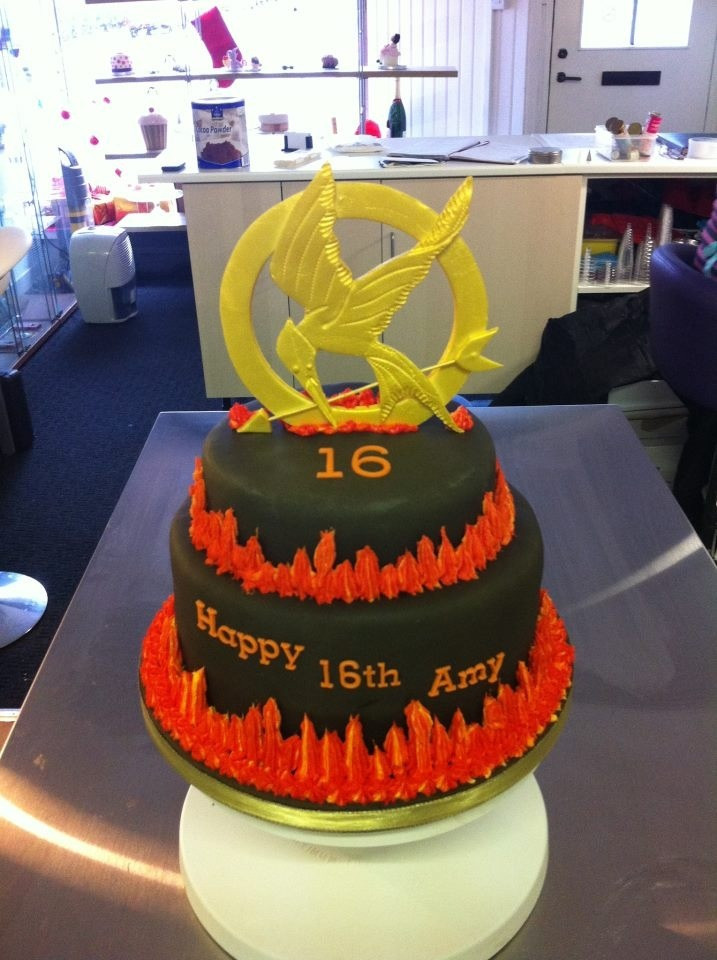 Hunger Games Birthday Cake
 Hunger Games 16th Birthday Cake by PandaExperience on
