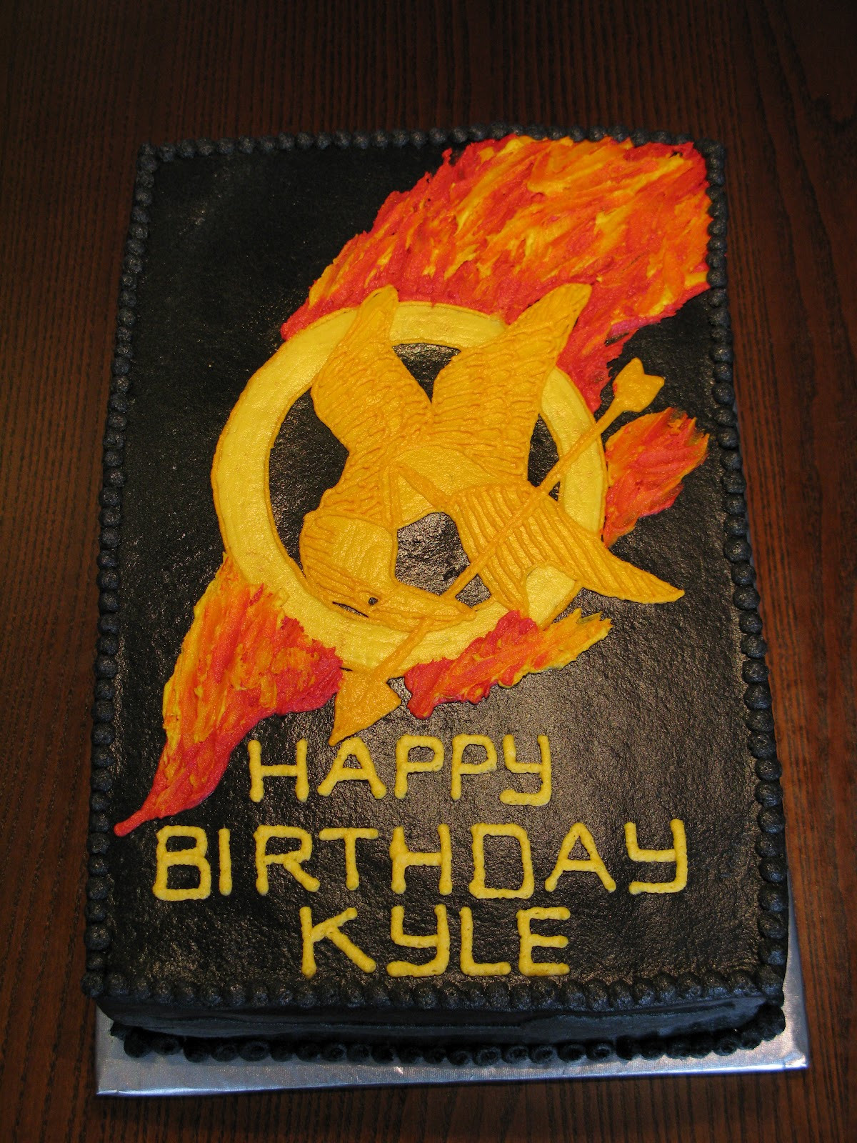 Hunger Games Birthday Cake
 A Counselor s Confections Hunger Games Birthday Cake