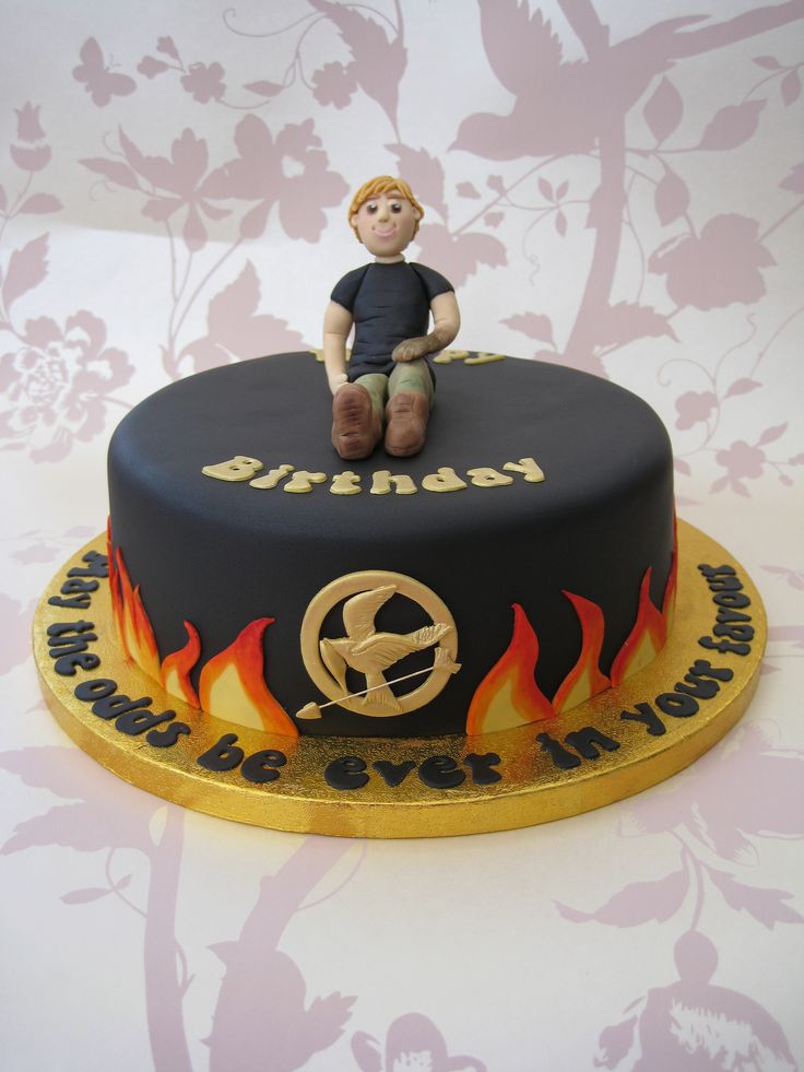 Hunger Games Birthday Cake
 TheHungerGames birthday cake featuring Peeta Mellark