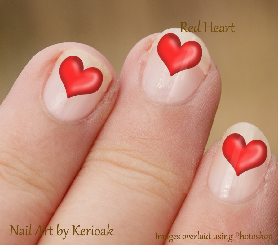 I Heart Nail Art
 Red Heart Nail Art Heart Nail Stickers Heart Fingernail