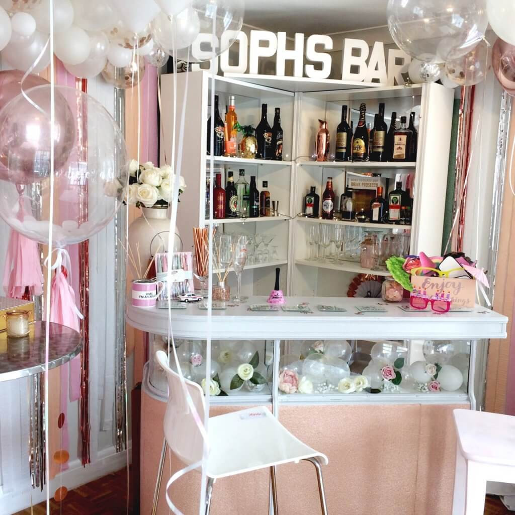 Ideas For 18Th Birthday Party At Home
 Sophie s Rose Gold & White 18th Birthday Decorations