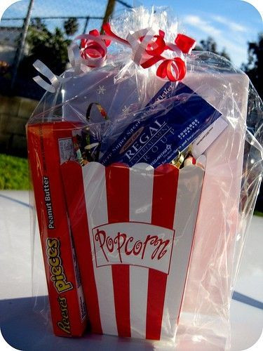 Ideas For A Movie Theater Gift Basket
 12 best images about Gift baskets on Pinterest