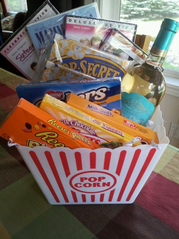 Ideas For A Movie Theater Gift Basket
 Pin on Gifts & Baskets ideas