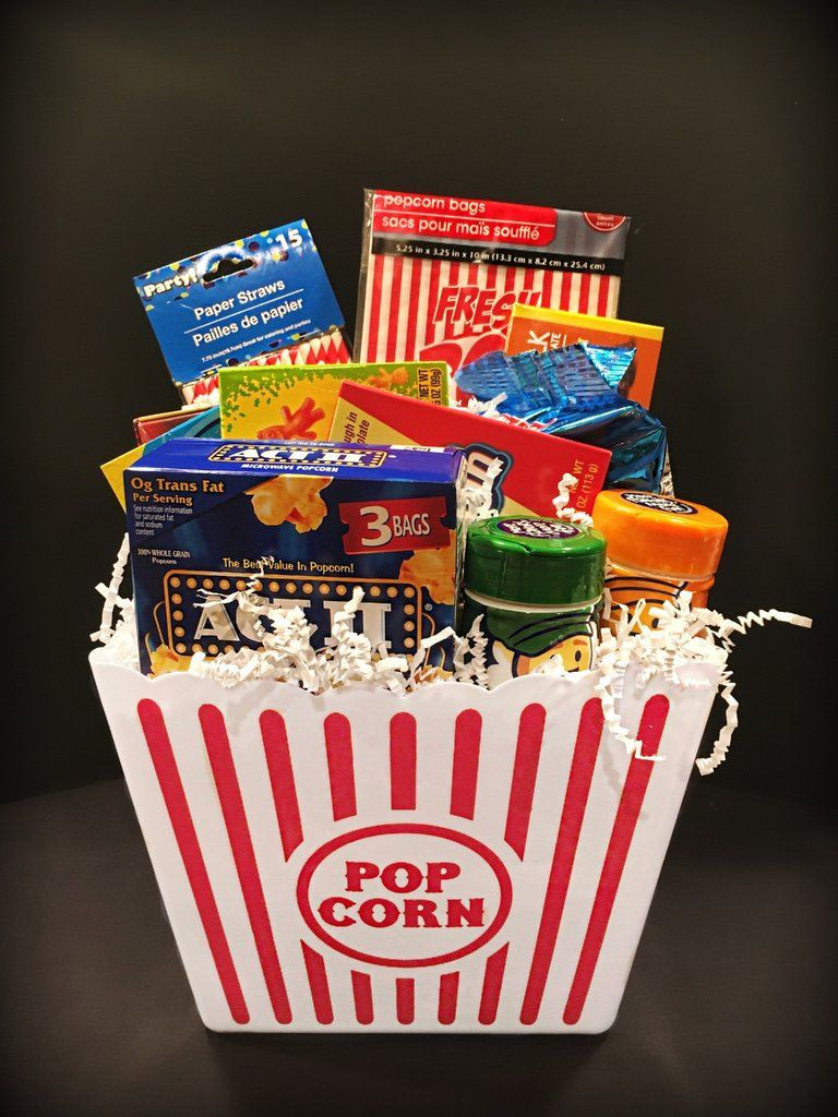 Ideas For A Movie Theater Gift Basket
 Pin on Gift Basket Ideas