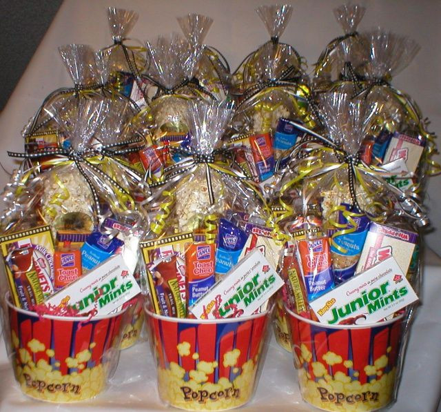 Ideas For A Movie Theater Gift Basket
 Movie Themed Popcorn Tubs These were for a local