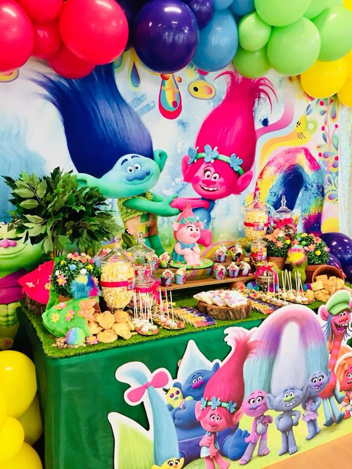 Ideas For A Trolls Pool Party
 Kara s Party Ideas Trolls Birthday Party