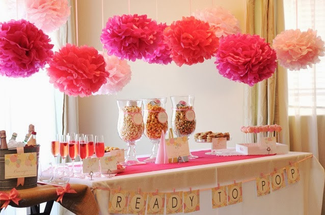 Ideas For Baby Shower Decorations
 Deco Party DIY Pompones de papel de seda DIY