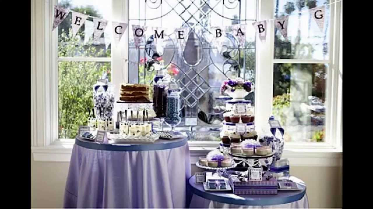 Ideas For Baby Shower Decorations
 Purple baby shower themes decorations ideas
