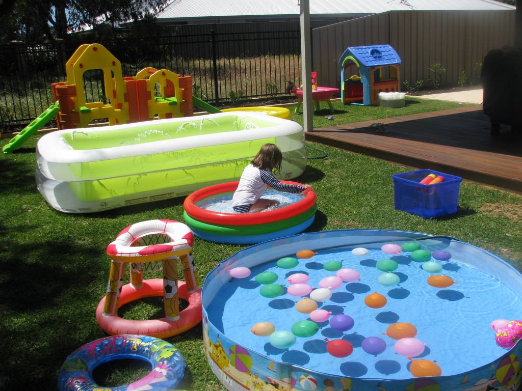 Ideas For Backyard Water Party
 Back Yard Water Park