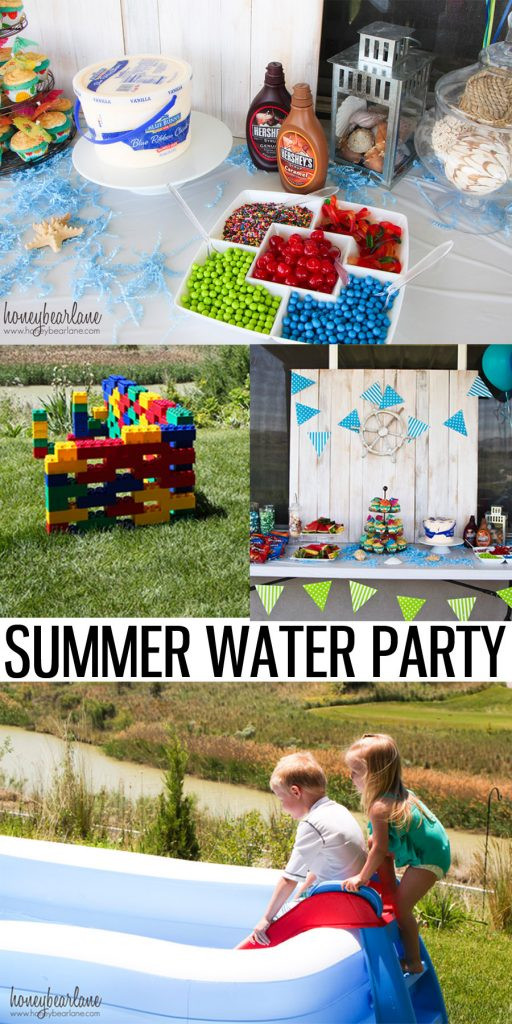 Ideas For Backyard Water Party
 Water Themed Birthday Party HoneyBear Lane