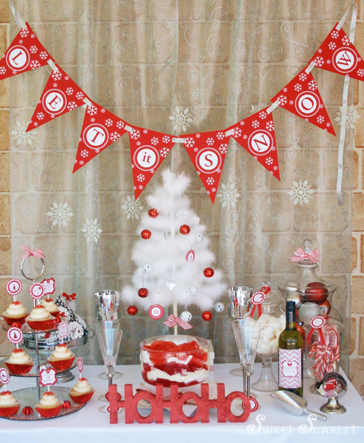 Ideas For Holiday Party
 Kara s Party Ideas Let It Snow Christmas Party