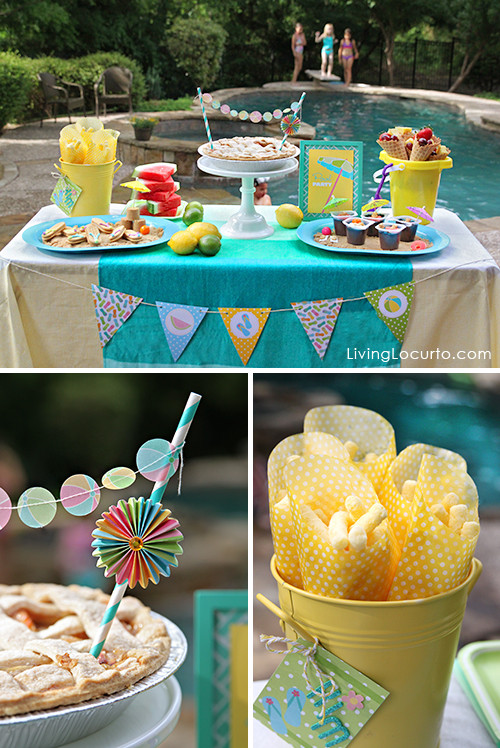 Ideas For Pool Party Decorations
 Birthday Party Themes DIY Ideas and Free Party Printables