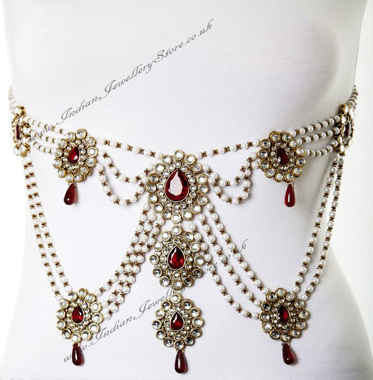 Indian Body Jewelry
 full torso sari belt belly fusion burlesque