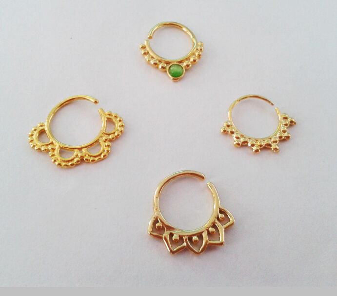 Indian Body Jewelry
 Aliexpress Buy 4pcs mixed gold nose ring real 16g