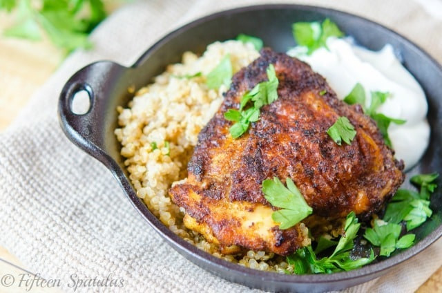 Indian Chicken Thighs
 Crispy Spice Rubbed Chicken Thighs – Fifteen Spatulas