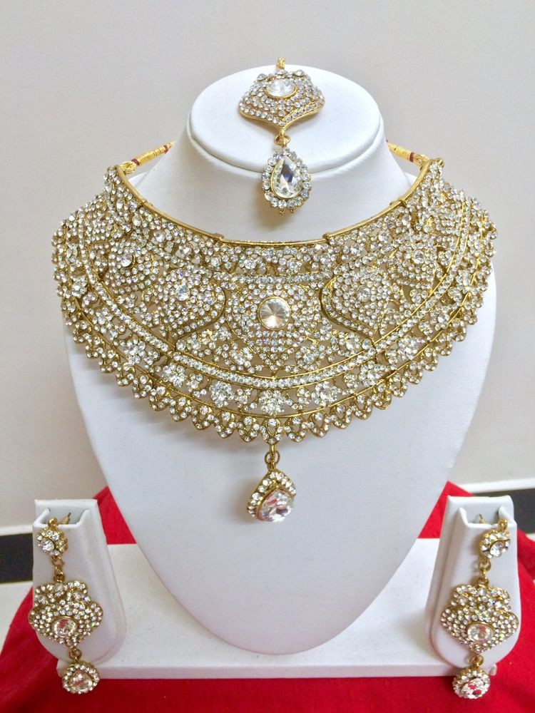 Indian Necklace Sets
 Indian Bollywood Style Fashion Gold Plated Bridal Jewelry