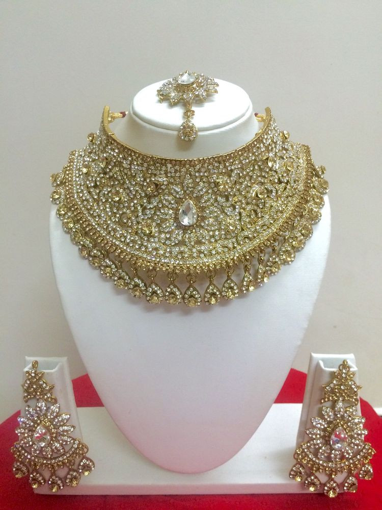 Indian Necklace Sets
 Indian Bollywood Style Gold Plated Fashion Bridal Jewelry