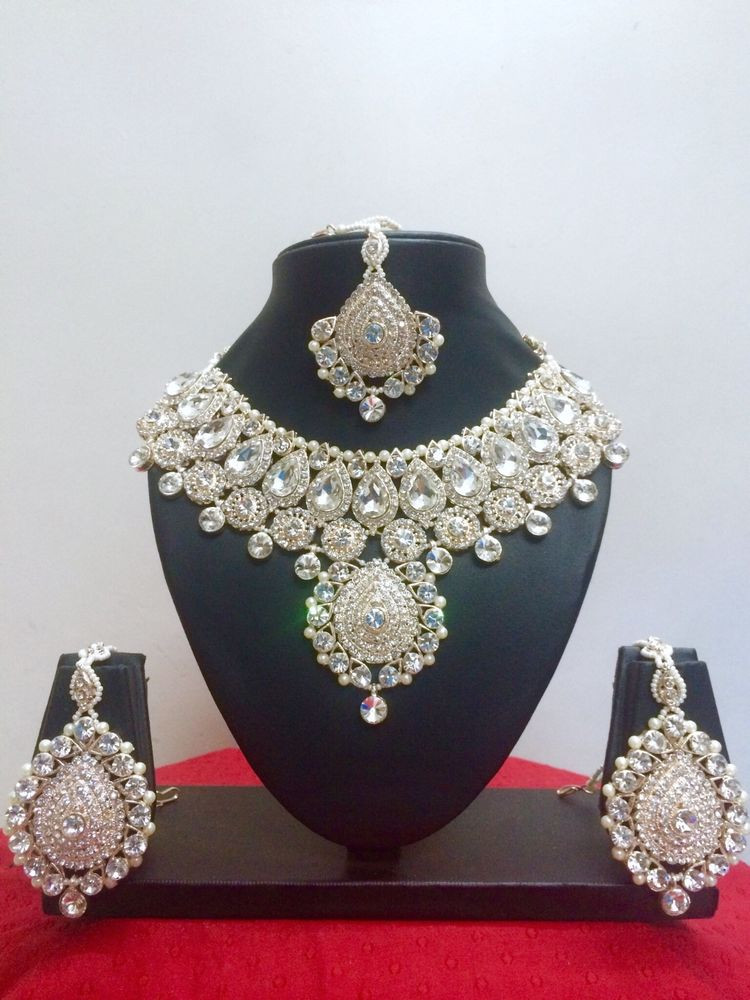 Indian Necklace Sets
 Indian Bollywood Style Rose Gold Plated Fashion Jewelry